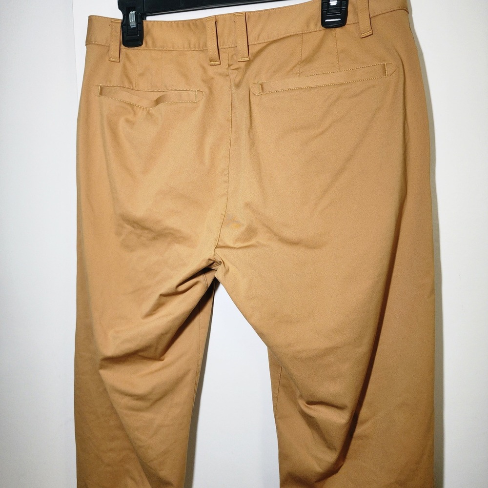 Rhone Commuter Pants Mens 33 Tan Excellent Slim Fit Stretch Technical Chinos - Picture 4 of 12